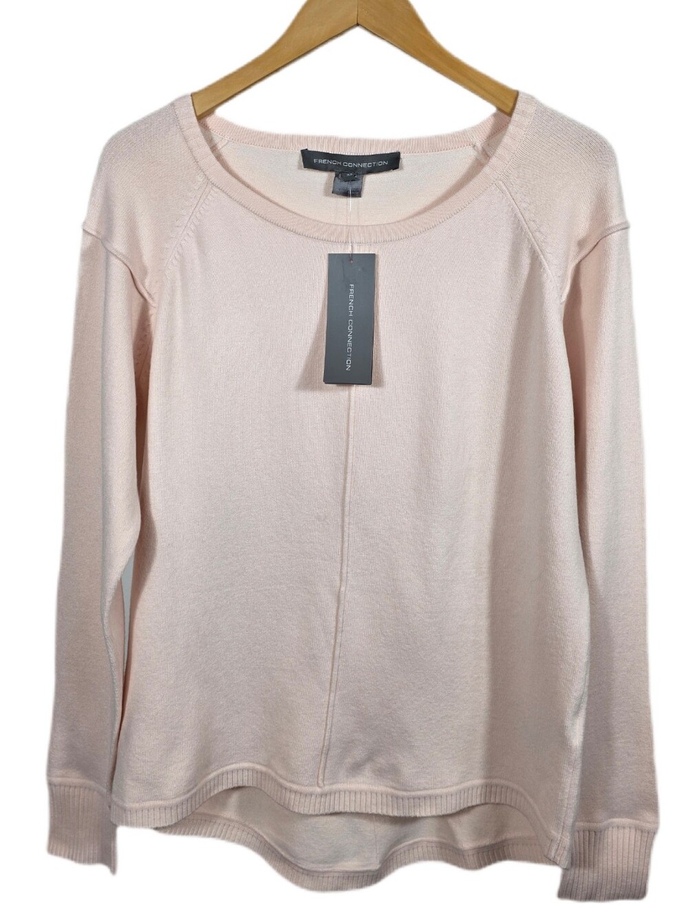 🆕️French Connection Baby Soft Pale Blush Crewneck Sweater
